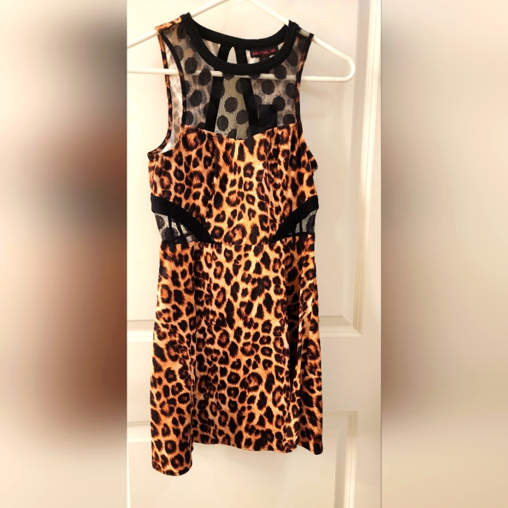 Size Small Leopard print Material Girl dress.